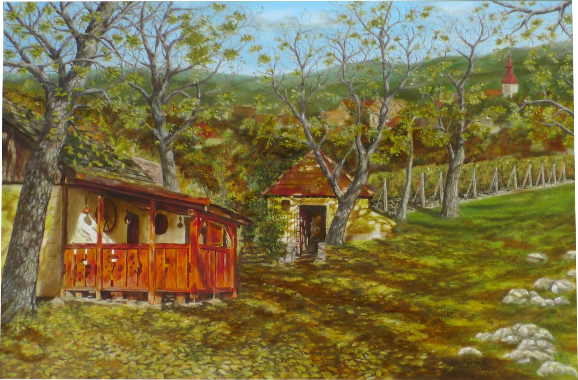 Zlatá jeseň 80 x 120  cm